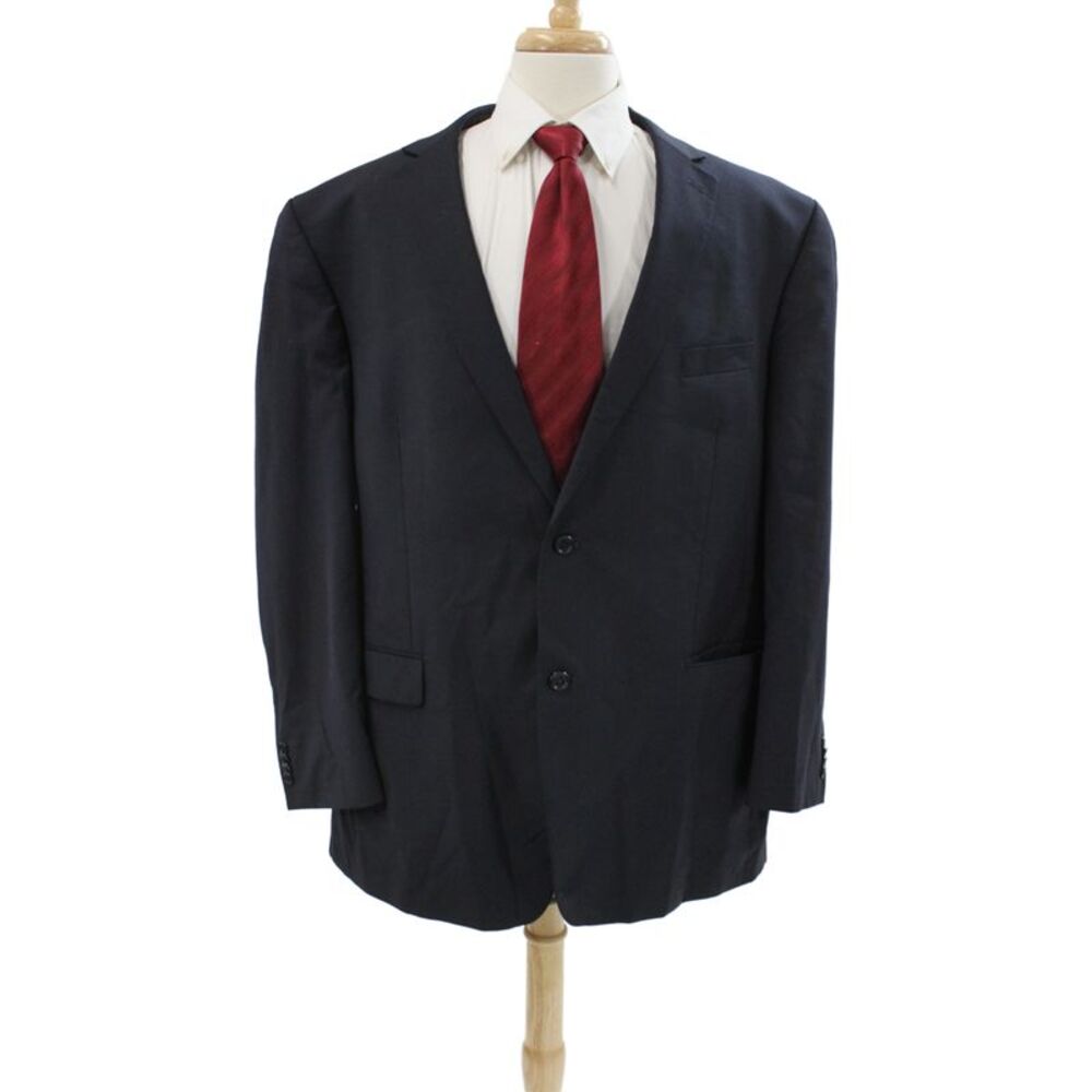 Michael Michael Kors Men's Dark Blue 100% Wool Classic Suit Jacket Size 50